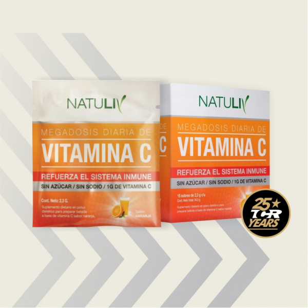 Vitamina C Natuliv by ENA® - 15 sobres - Naranja